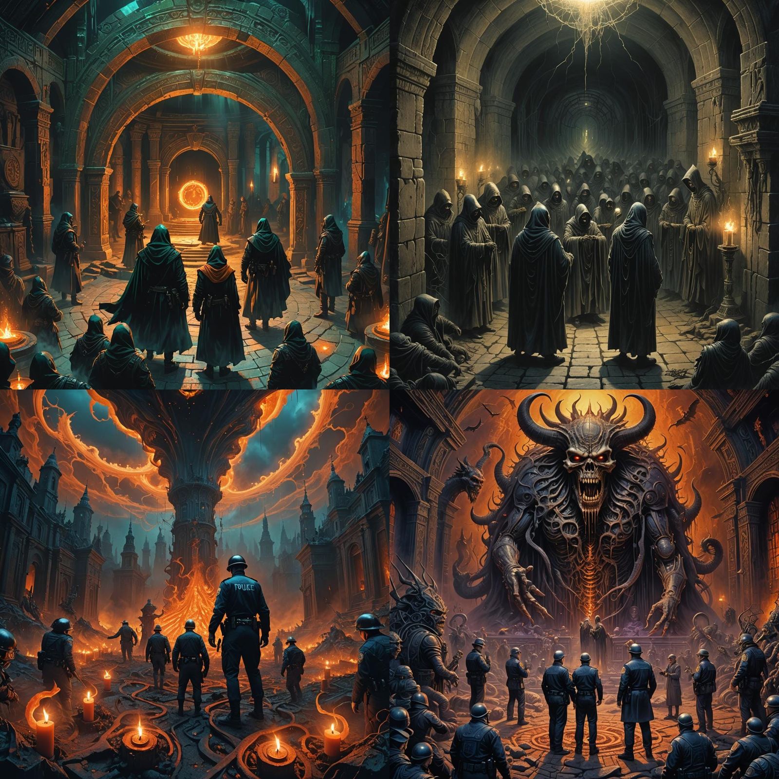 Police Discover Satanic Ritual in Detailed Matte Painting