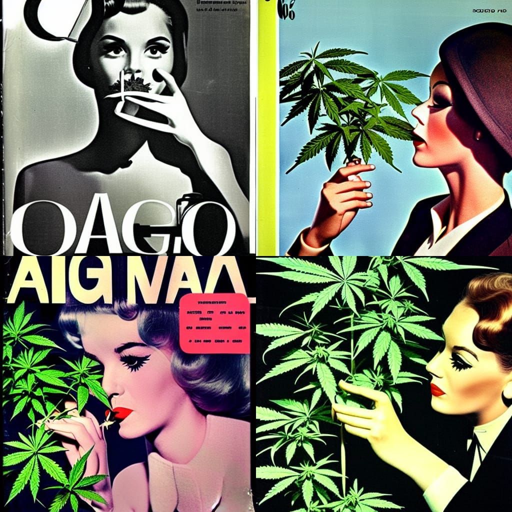 Agent 007 Sniffs Cannabis: 1960s Airbrush Cover
