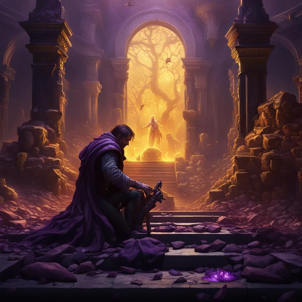 Dark Fantasy Sacrifice: A Hyperdetailed Masterpiece