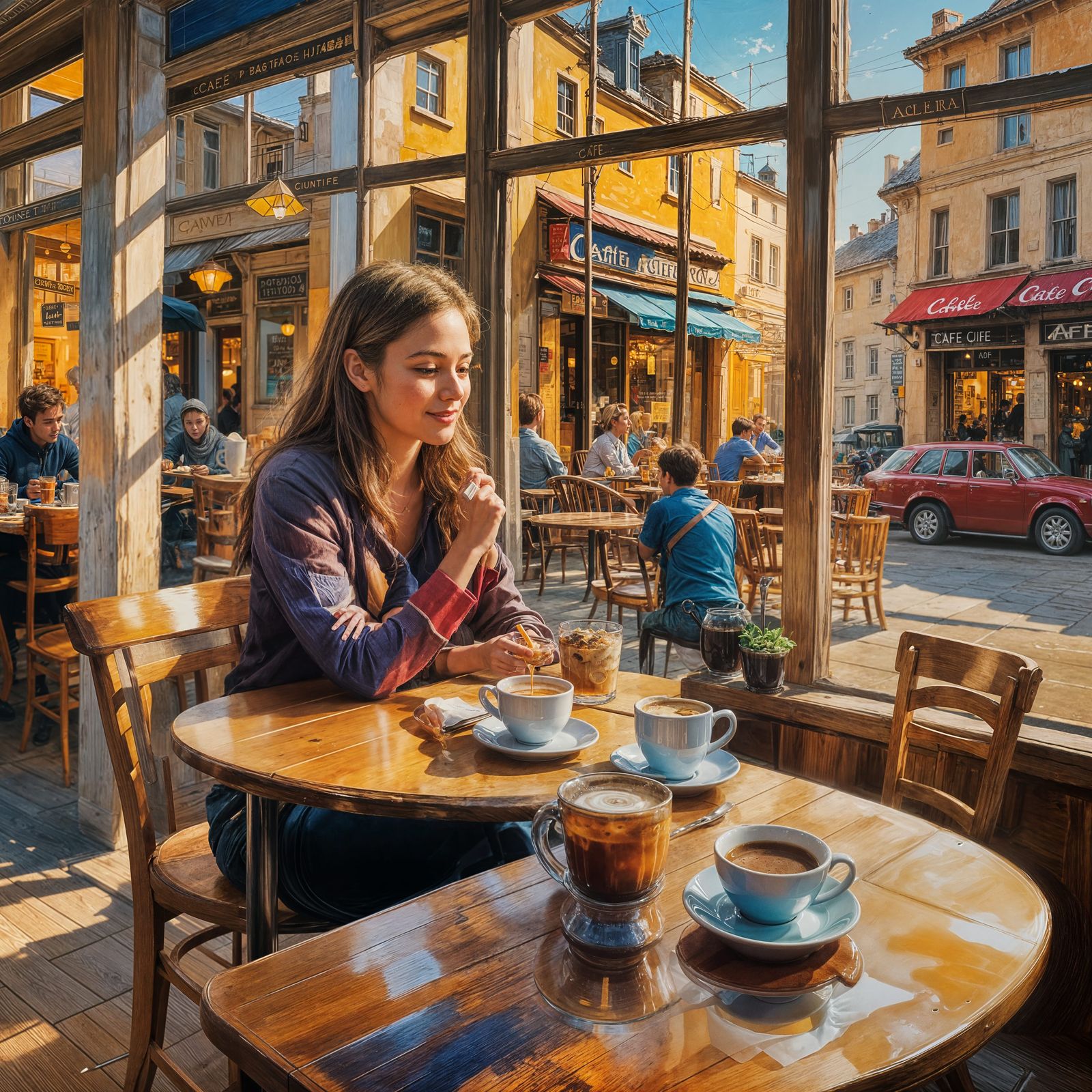 AI Image of a Cozy Cafe