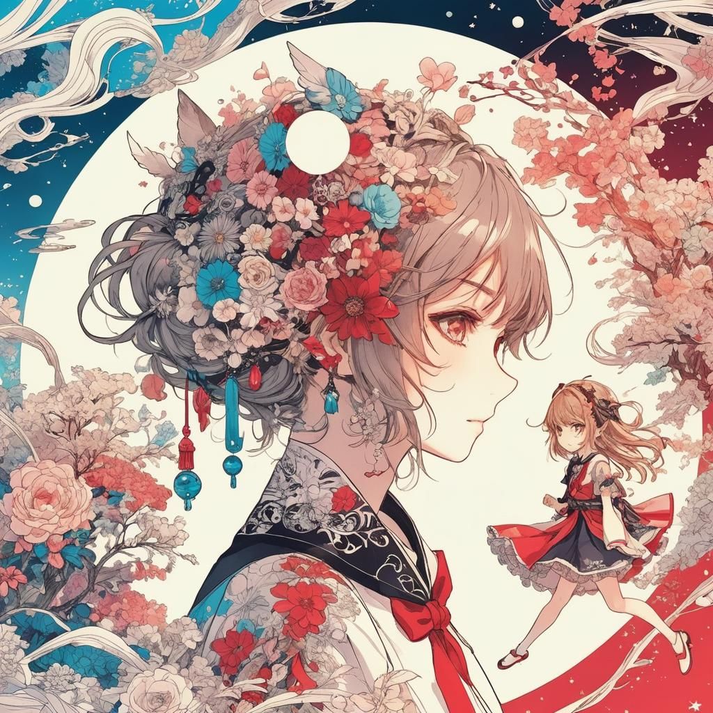 Anime Style Coloring Page