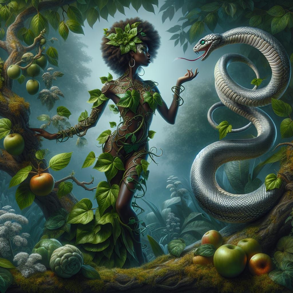 Eve and Serpent in Eden: Modern Interpretation