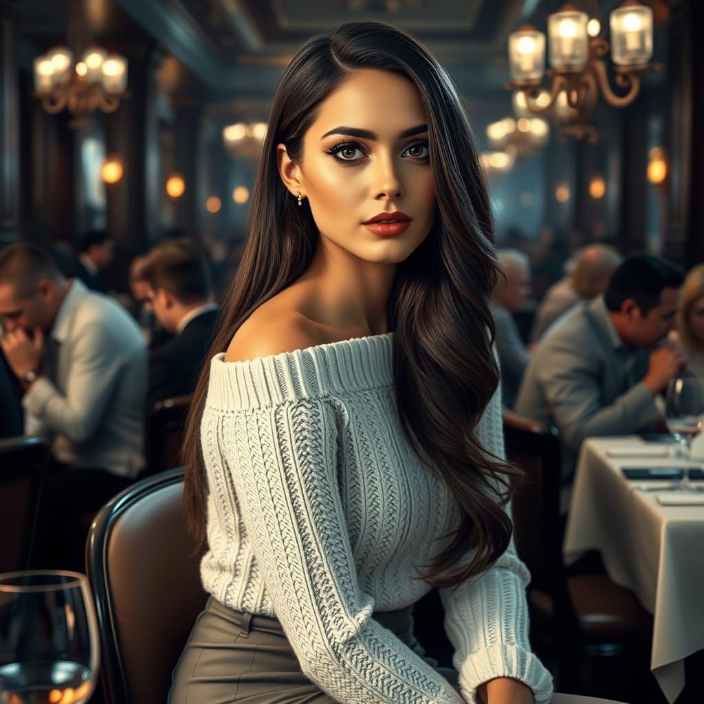 Refined Luxury Portrait of a Classy Woman