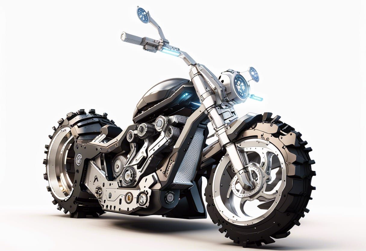 Futuristic Sci-Fi Mech in Cinematic 8K Render