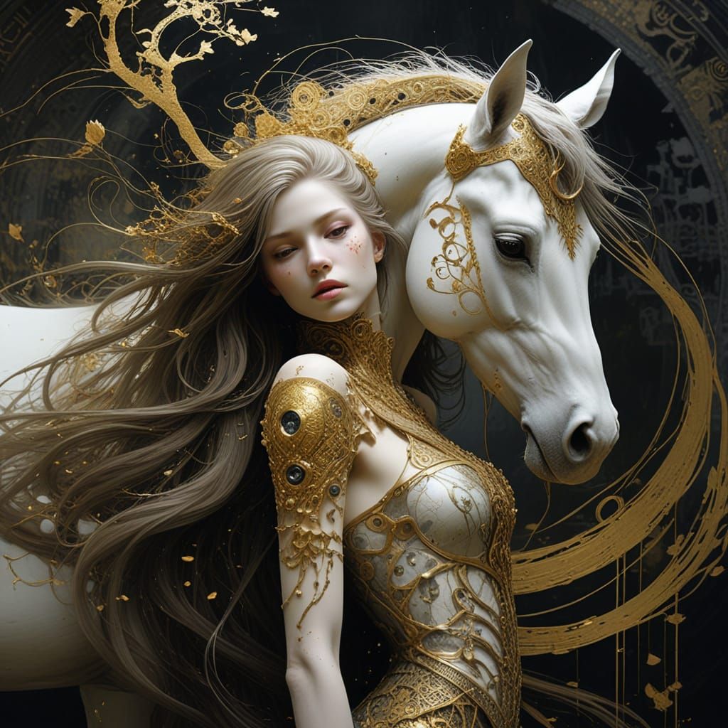 Surreal Artistic Collaboration in Intricate Details