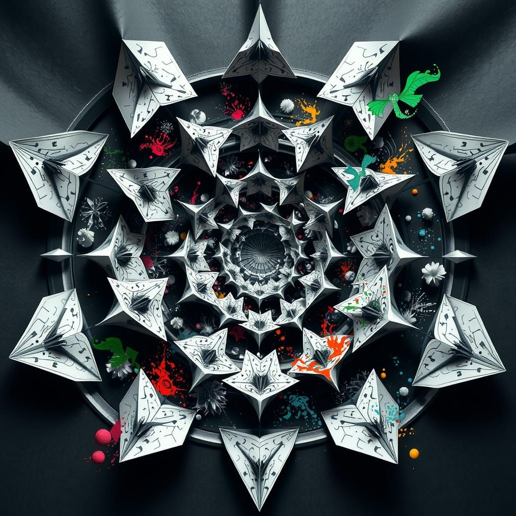 Infinite Realms: A Surreal Tapestry of Color and Space