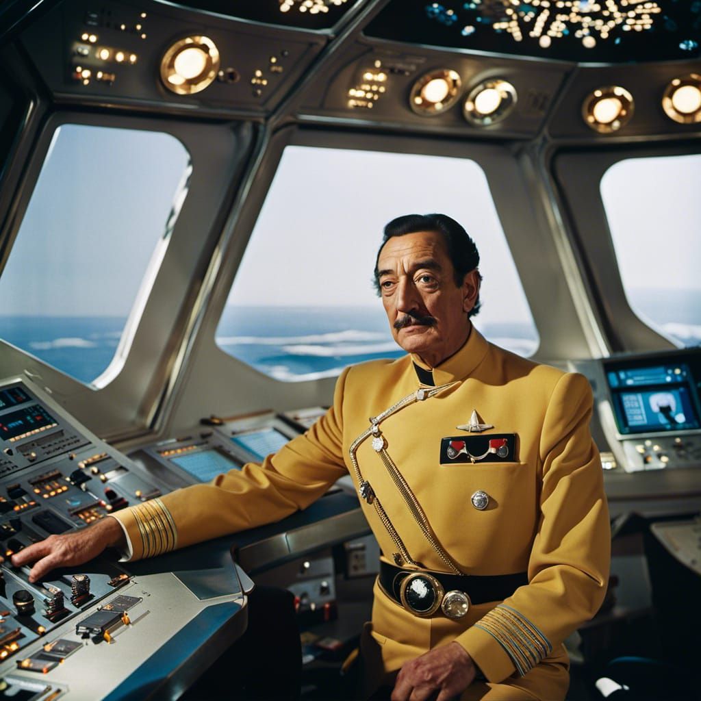 Salvador Dali as Star Trek Captain