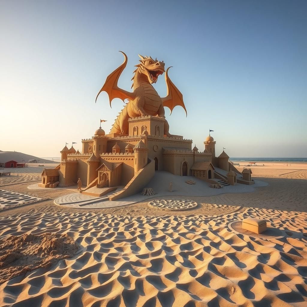 Sand Dragon Kingdom at Sunset