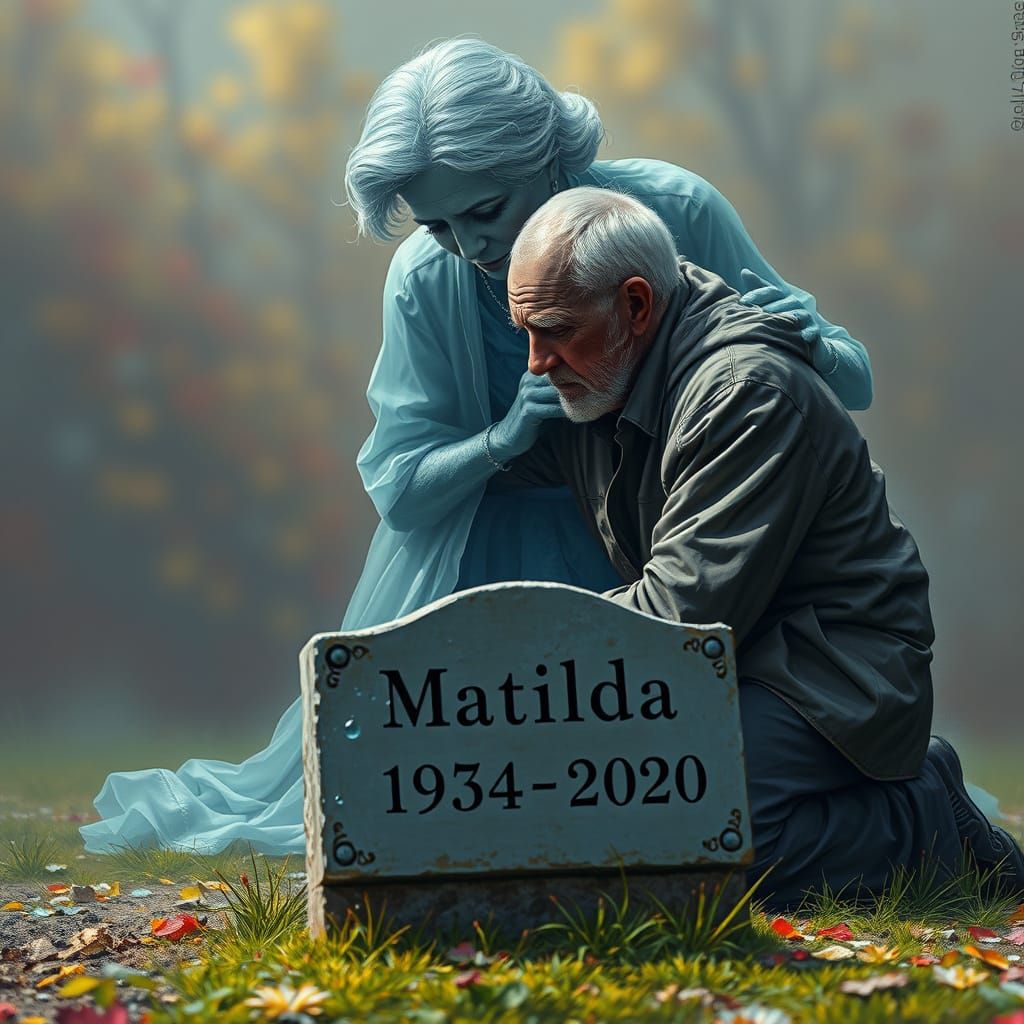 The Grieving Man Confronts His Lost Love