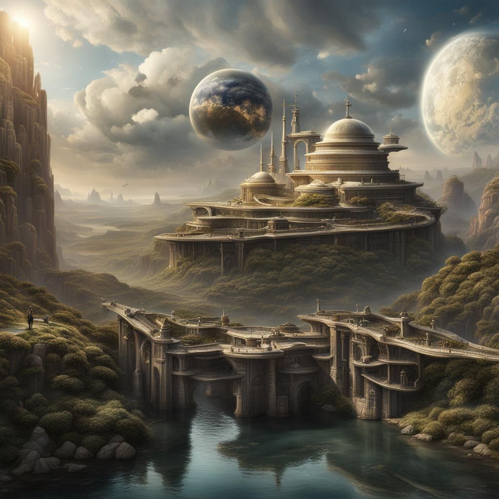 Detailed Matte Painting of Libra