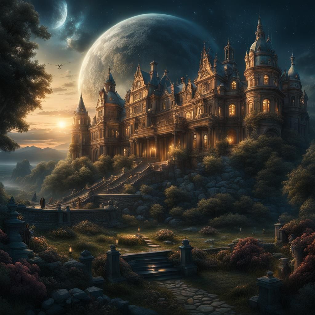 Epic Midsummer Night's Dream Digital Painting