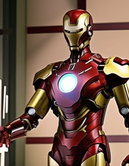 Tony Stark and Iron Man Suits, Anime Style