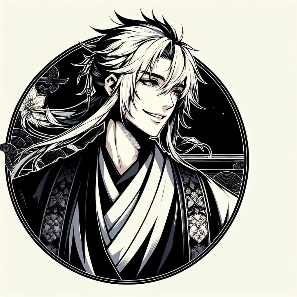 Soul Reaper Anime Illustration in Japanese Style