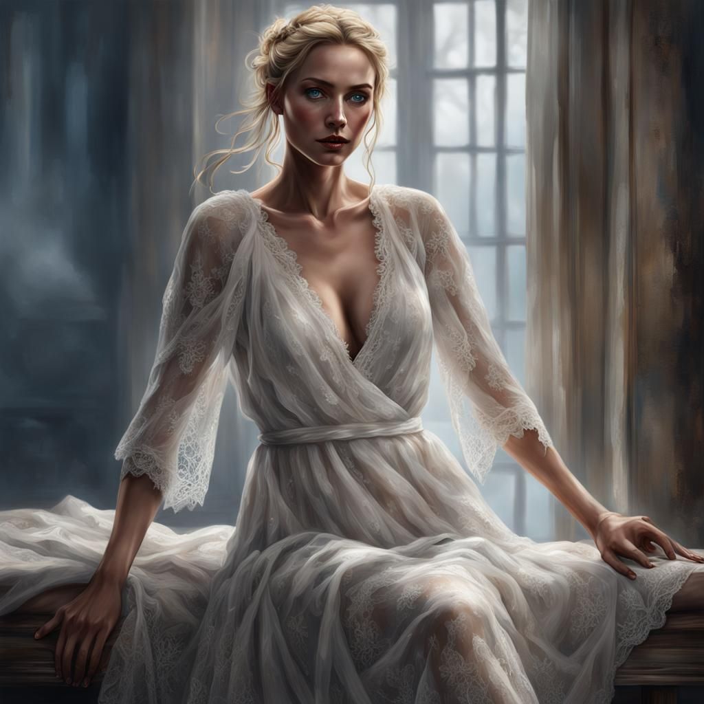 A  portrait of an enchanting female