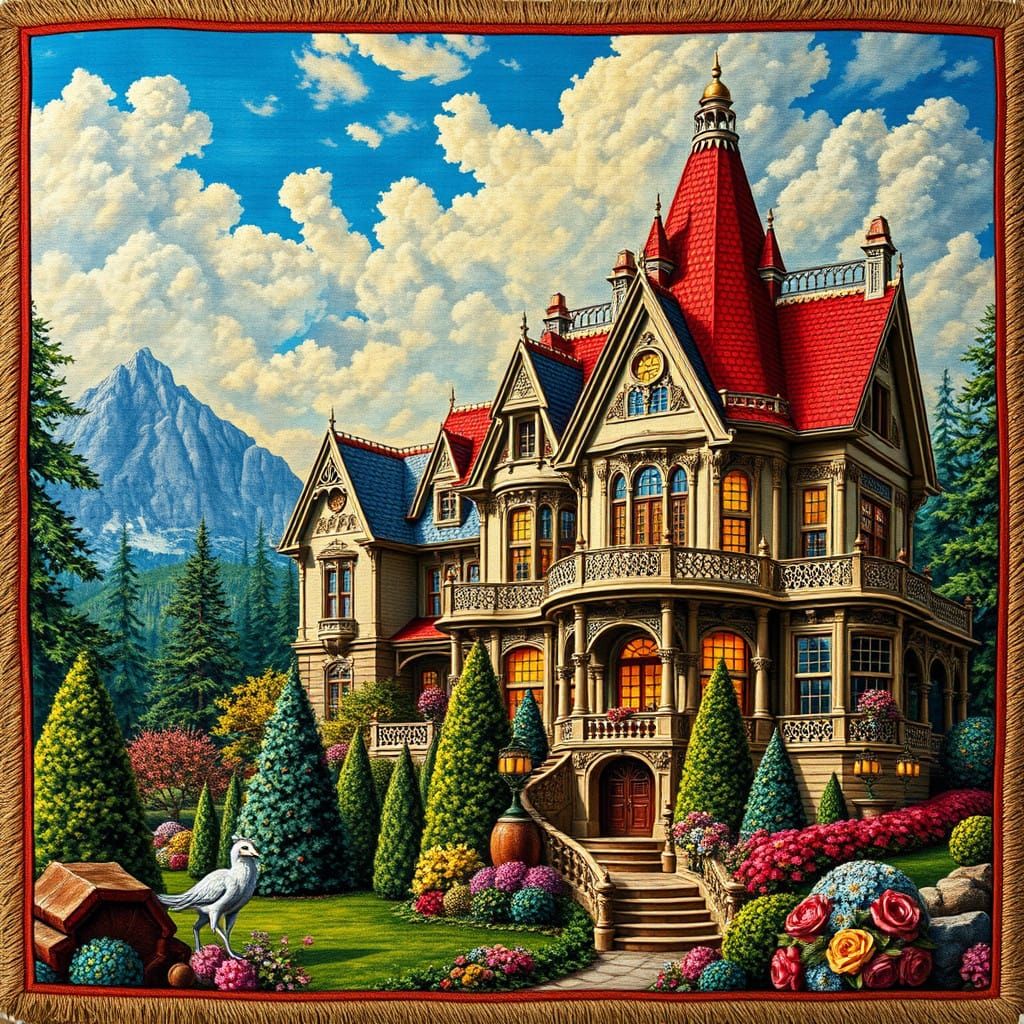 Whimsical Baroque Mansion Weaves a Surreal Dream