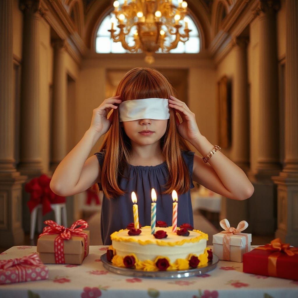 Joyful Birthday Surprise in Elegant Hall