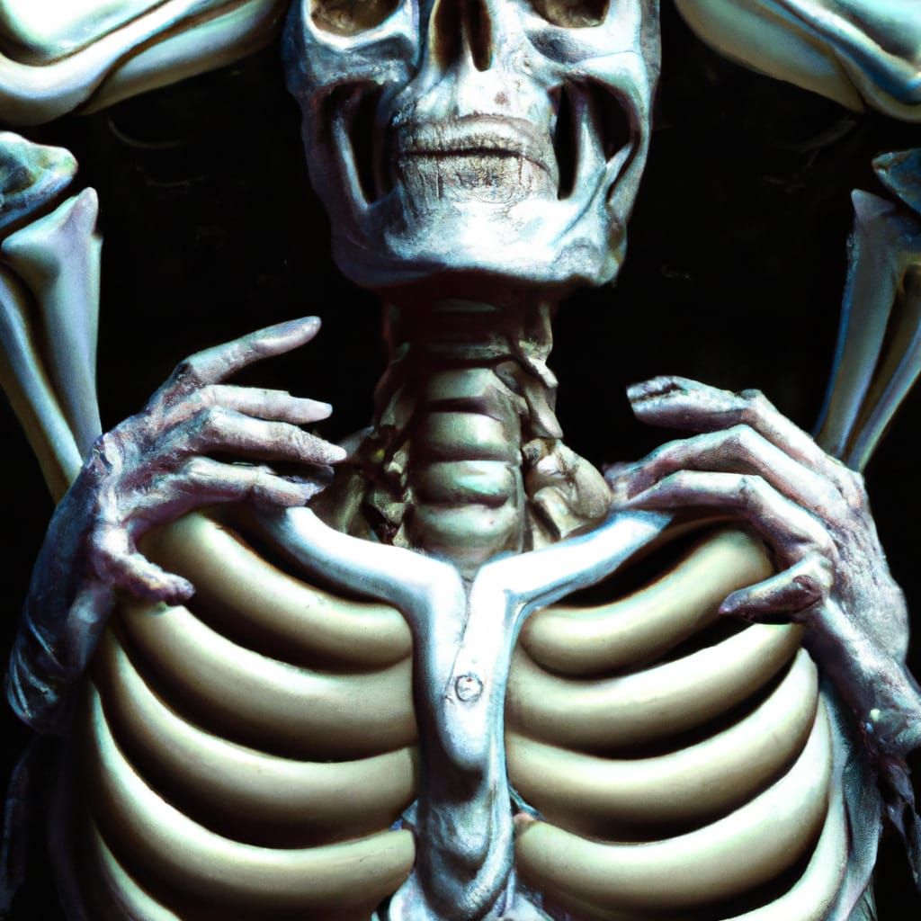 Surreal Horror: Sans Crawling, Ultra-Realistic Painting