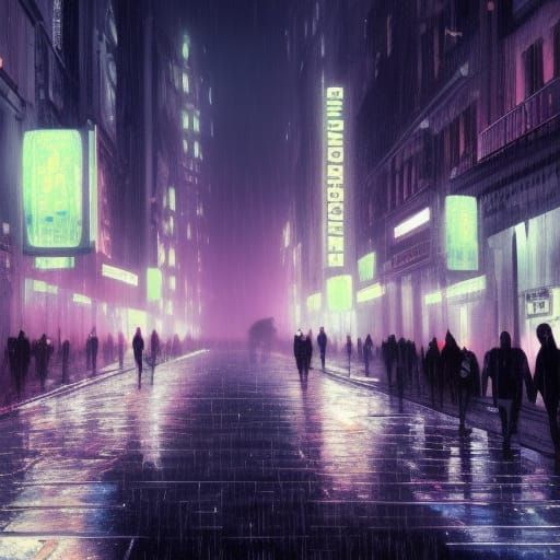 Cyberpunk City: Stall