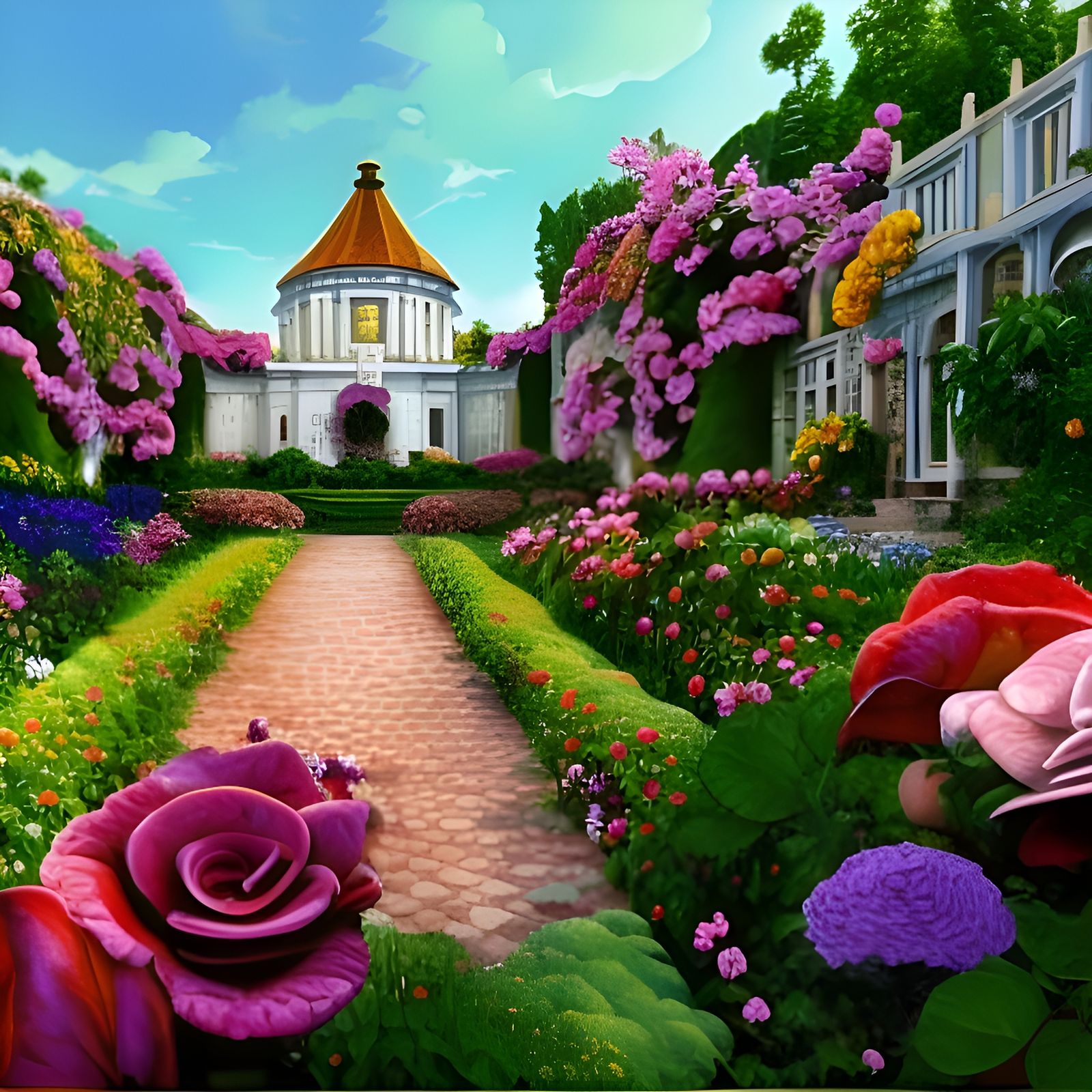 Garden is so refreshing after a long week of sickness