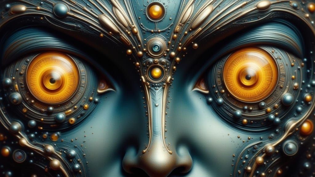 Three-Eyed Panopticon Concept Art with Dynamic Lighting