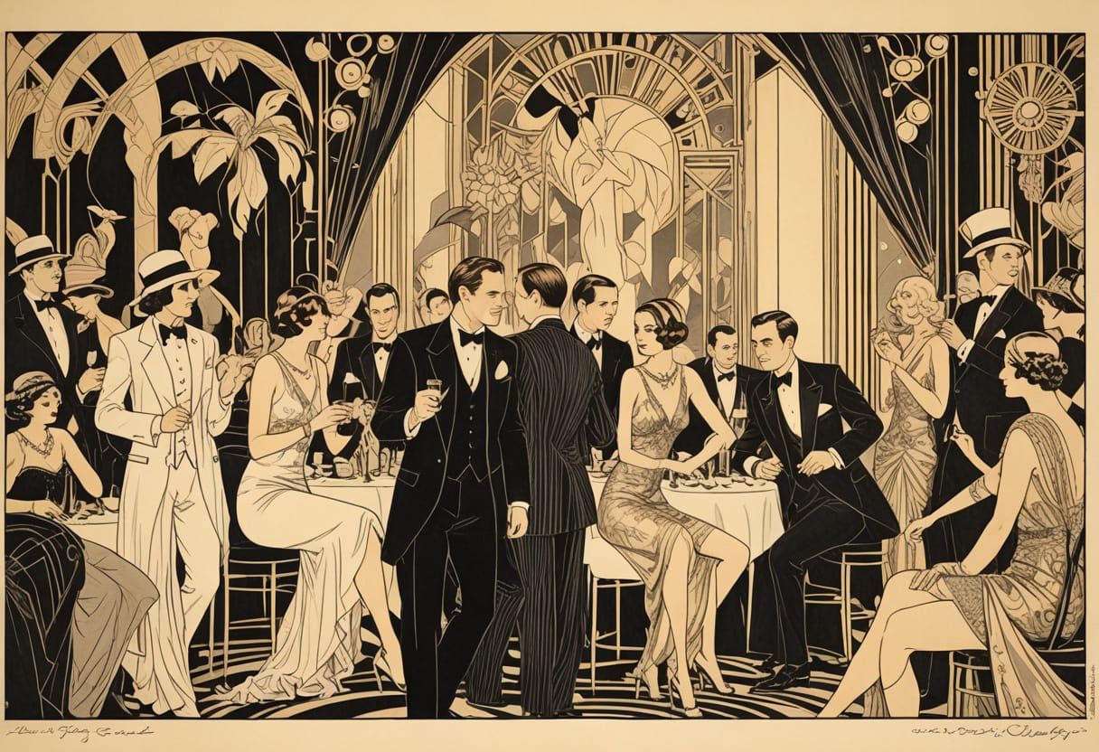 Gatsby's Glamorous Art Deco Soiree