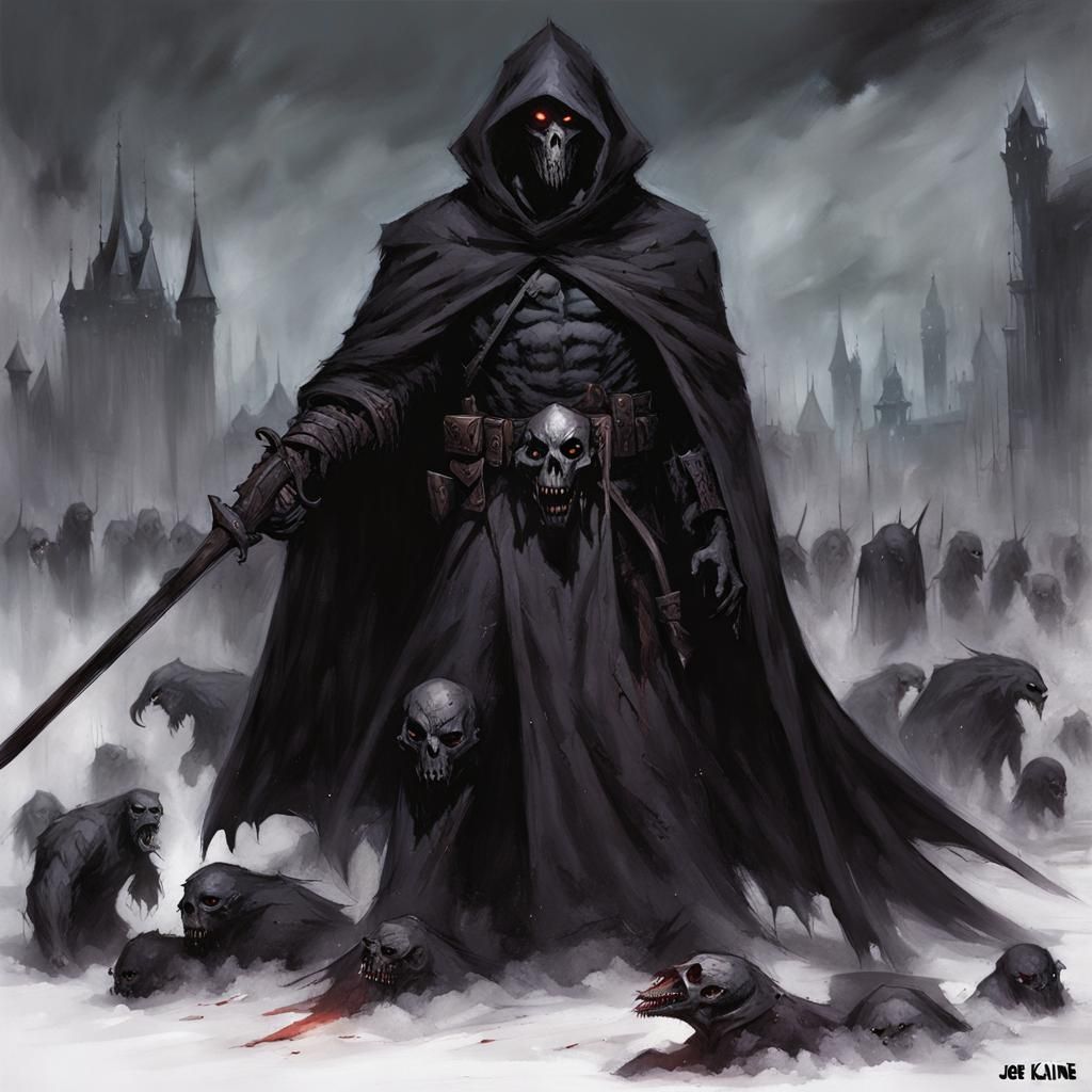 Grimdark Image in Gothic Style