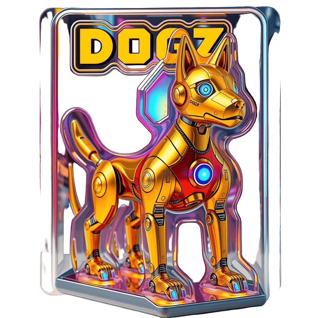 Futuristic Robot Dog Action Figure in Blister Pack