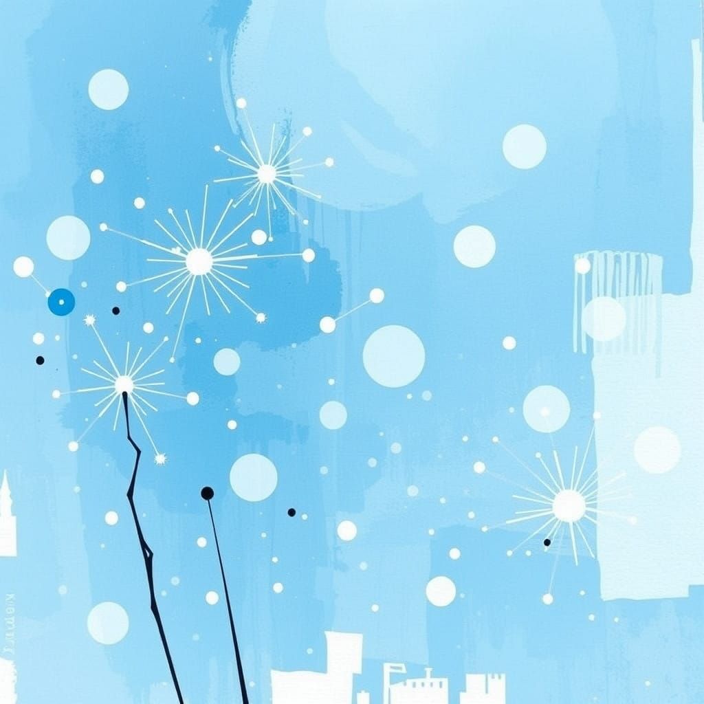 Abstract Art in Complementary Colors