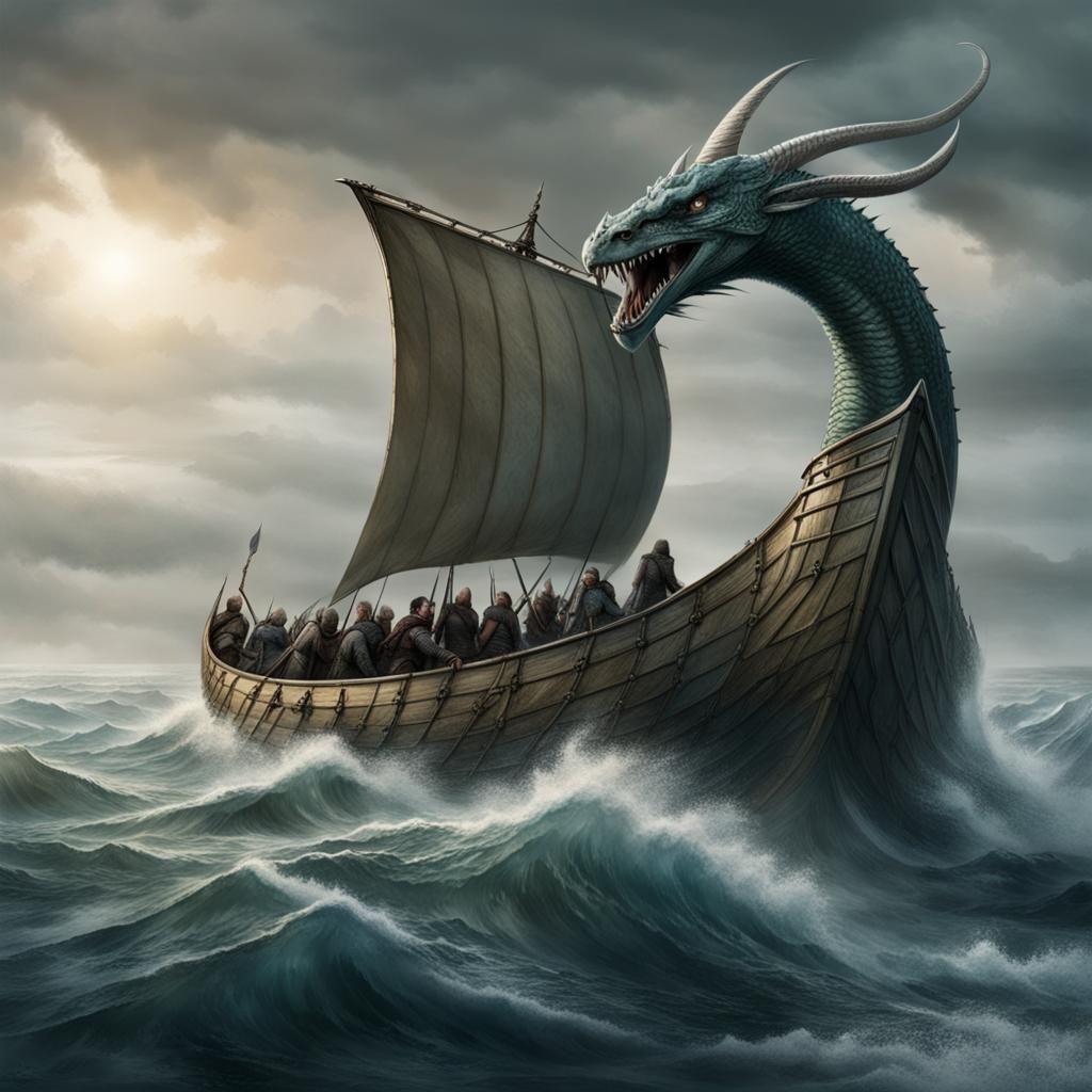 Jormungandr Emerges from the Ocean