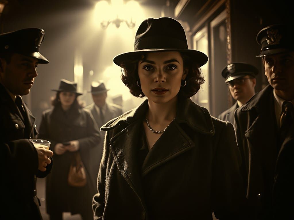 Speakeasy Raid: Woman in Fedora, Leica Effect