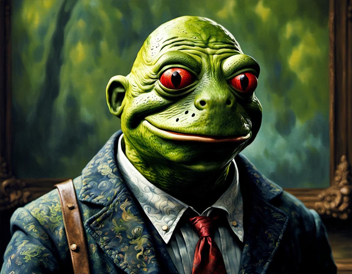 Jason Voorhees and Kermit the Frog mashup.