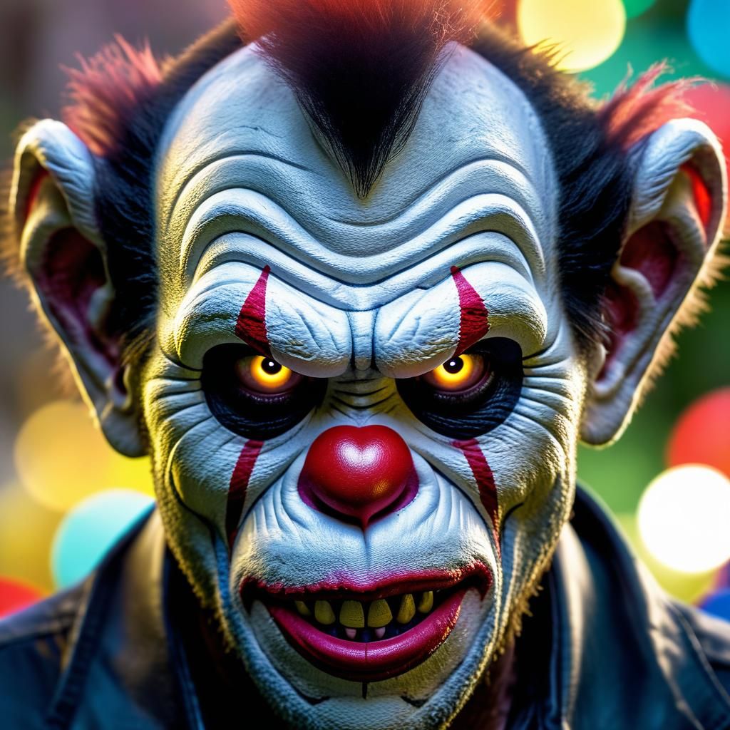 Zombie Monkey Clown on Playmonkey Magazine Cover
