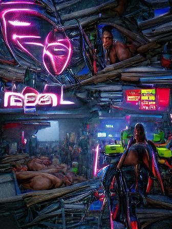 Total Recall Reimagined in Cyberpunk Neon