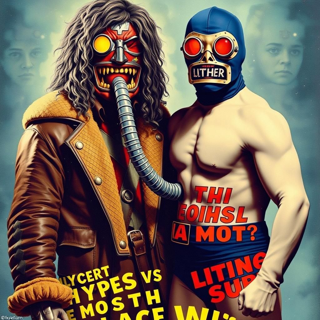 Luther Superhero in Graphic Novel Action Scene