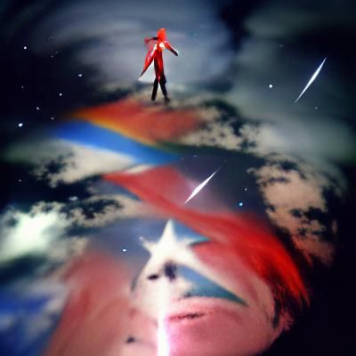 Celestial Starman Inspired by David Bowie