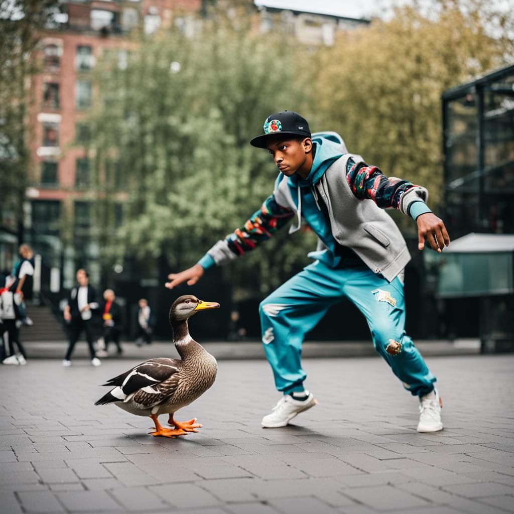 Breakdancer and Duck: An Unlikely Duo