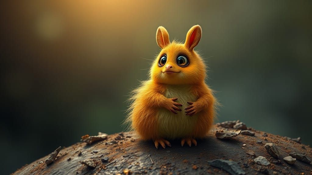 Surreal Pooka Exudes Complex Emotions in Earthy Hues