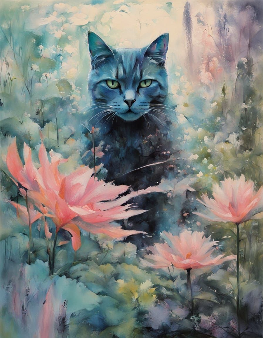 Blue Cat (Doublecrash's Caturday Challenge #80)