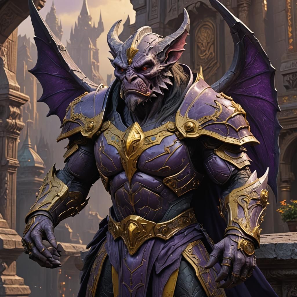 Klingon Gargoyle Talosian Crossbreed Hybrid in Dark Fantasy ...