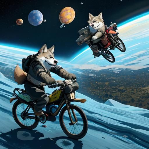 Wolves on Bikes: A Spacial Adventure
