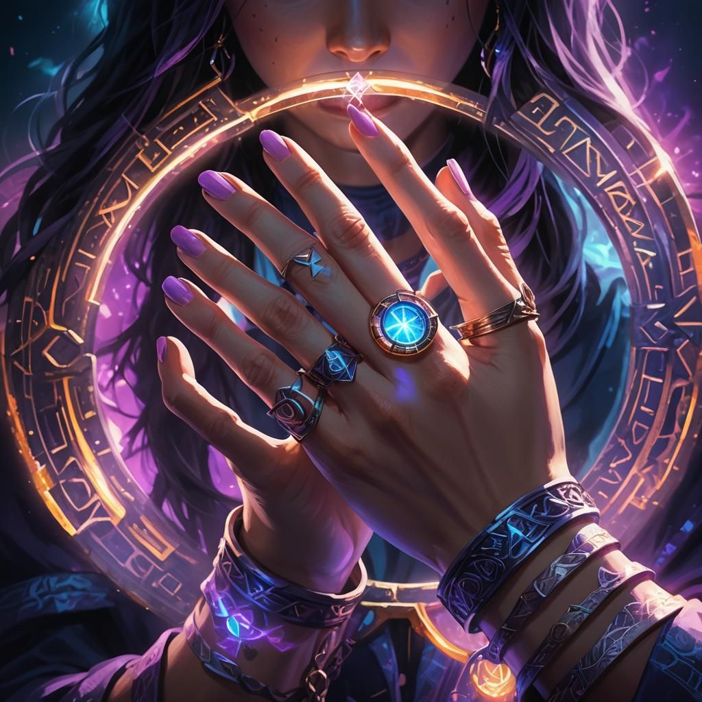 Glowing Runes: Ancient Ring Concept Art
