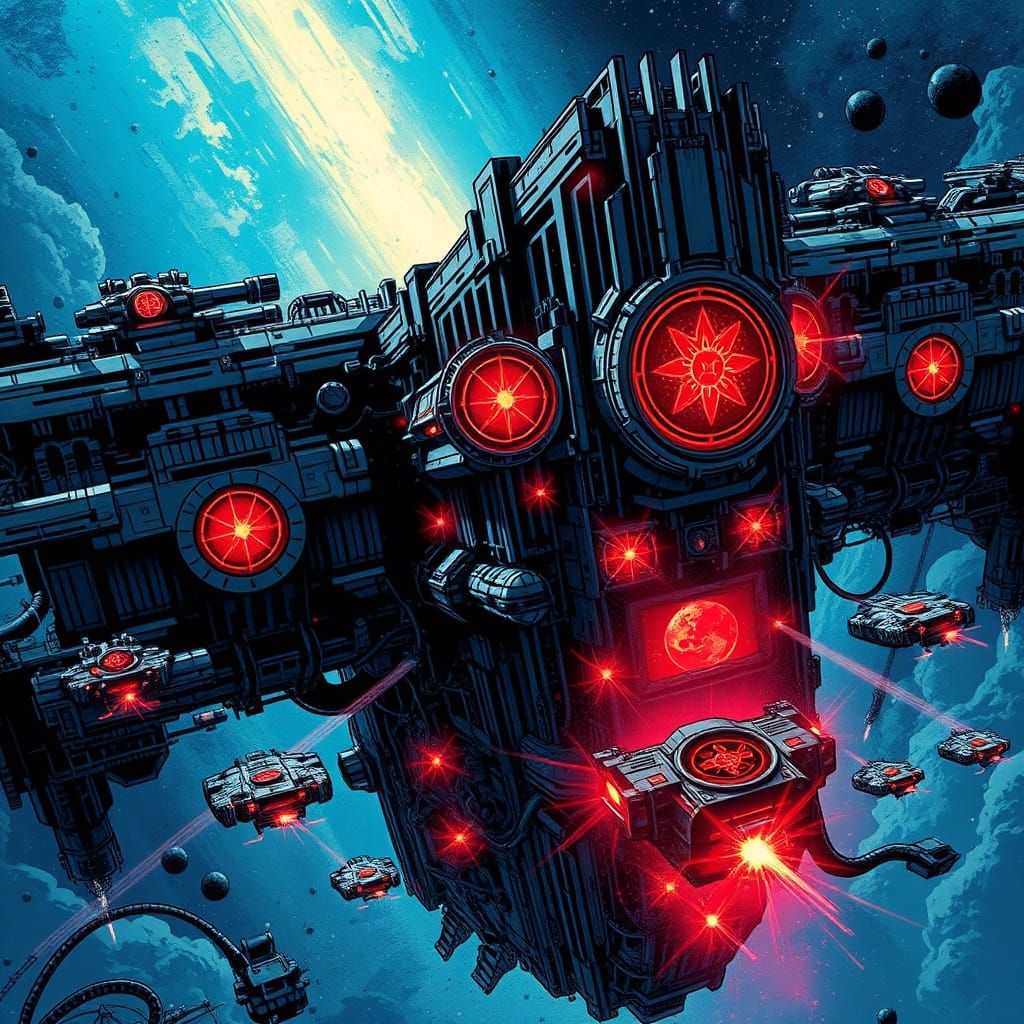 Cosmic Construct in Crimson Glory