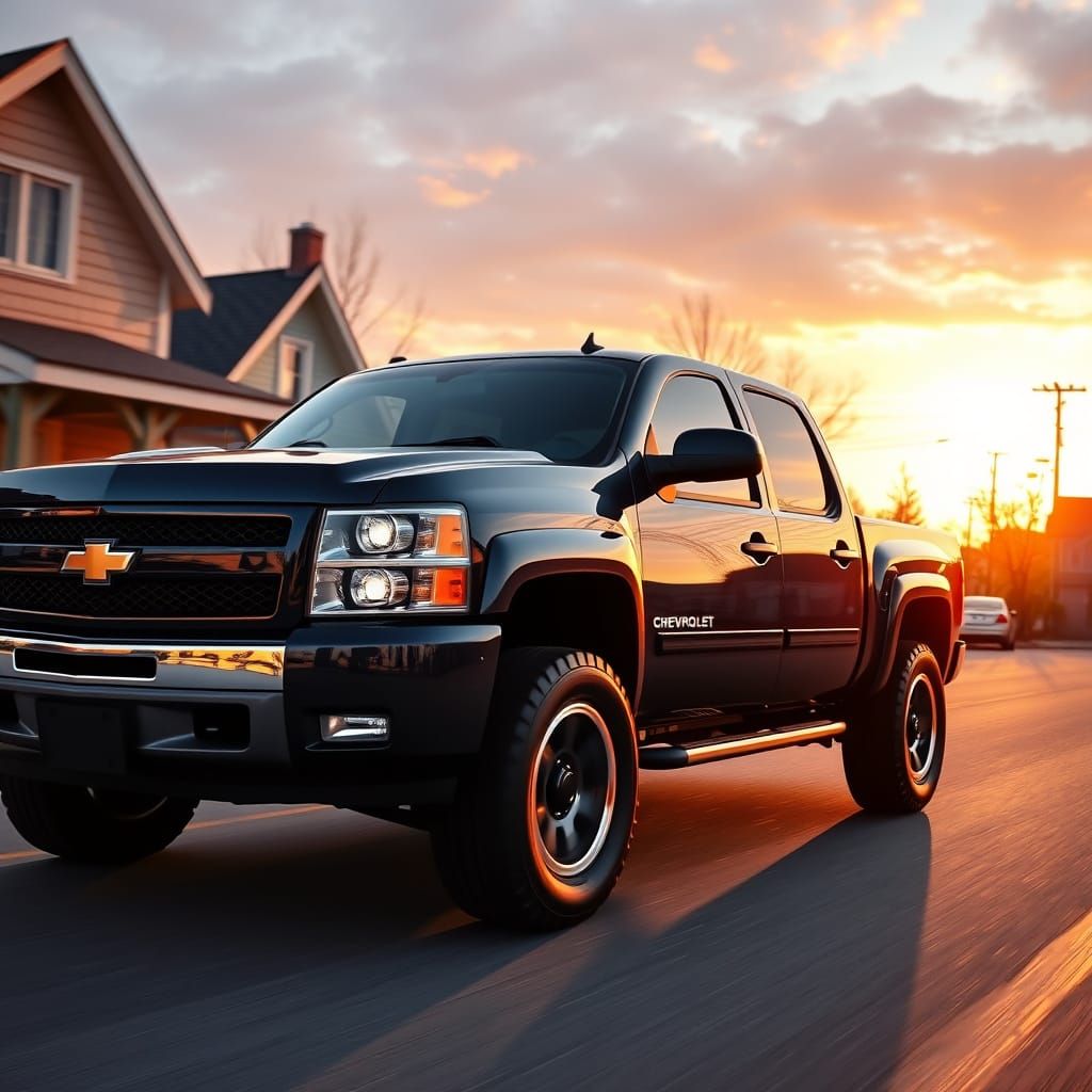 Chevrolet Silverado in Detailed Landscape