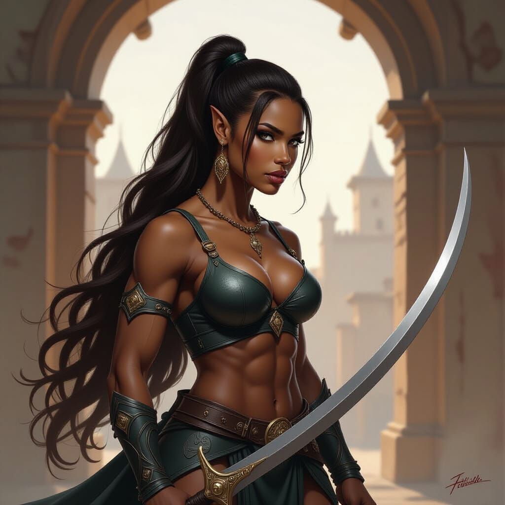Elven Corsair: Hyper-Realistic Medieval Warrior