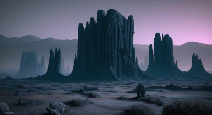 Mysterious Stone Formations on Alien Planet