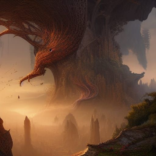 Fantastical Matte Painting in Deep Color