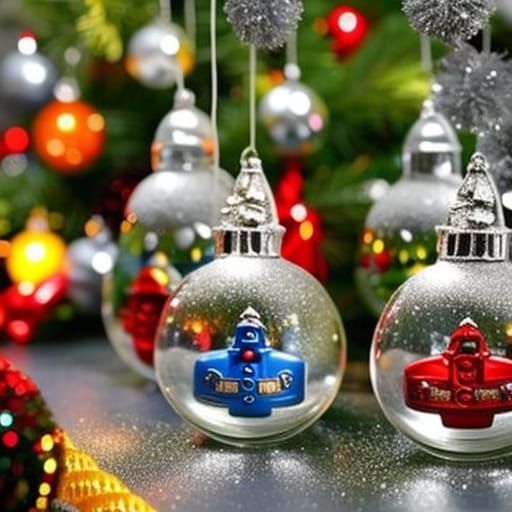 Vintage Fireman Ornaments on Christmas Tree