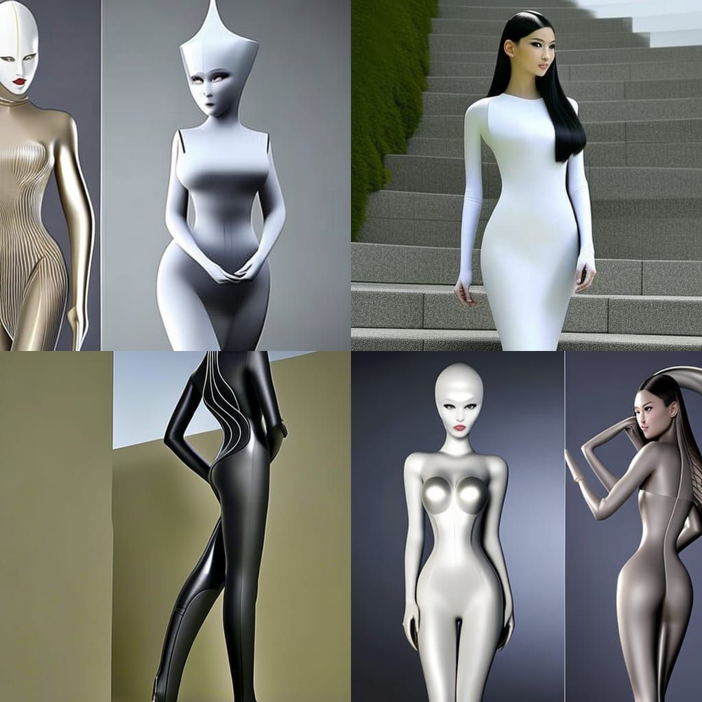 Mysterious Alien Android Radiates Angelic Allure