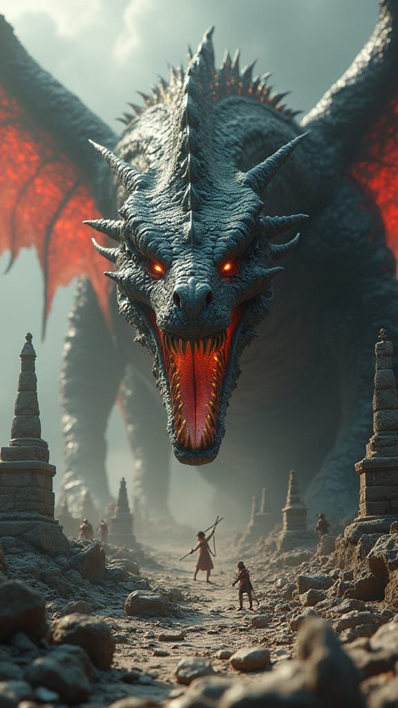 Massive Dragon Abomination in Surreal Cinematic Spectacle