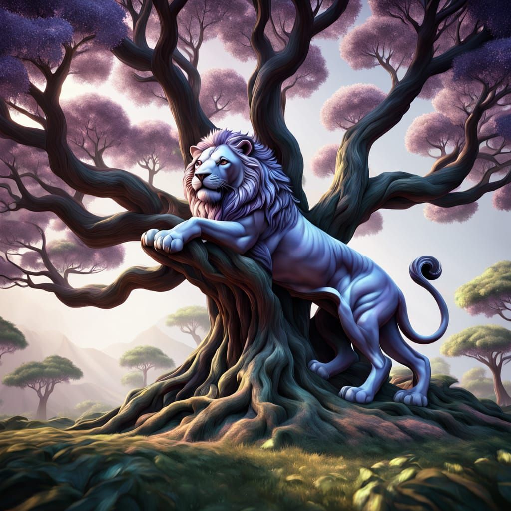 Ethereal Fantasy Realm in Lavender and Rose Gold